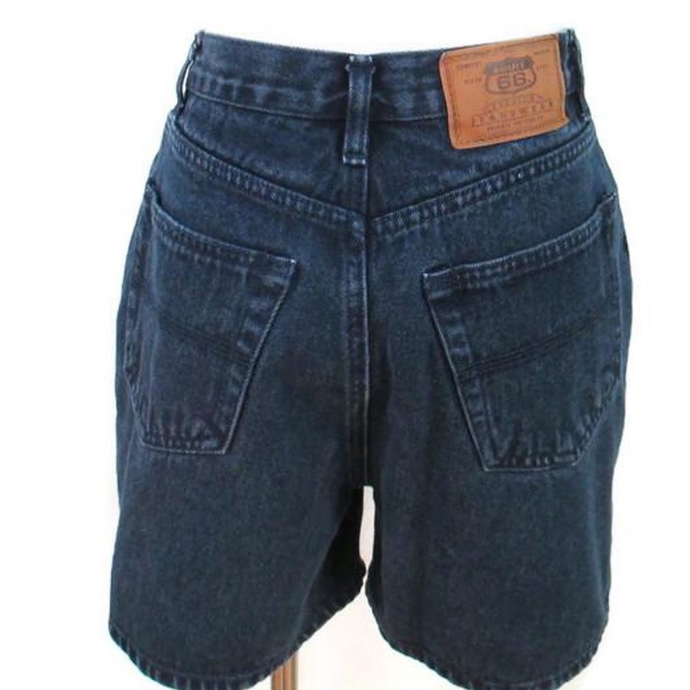 Route 66 Navy Blue Jean Shorts Women's Size 5/6 High Waisted Relaxed Fit - Picture 3 of 8